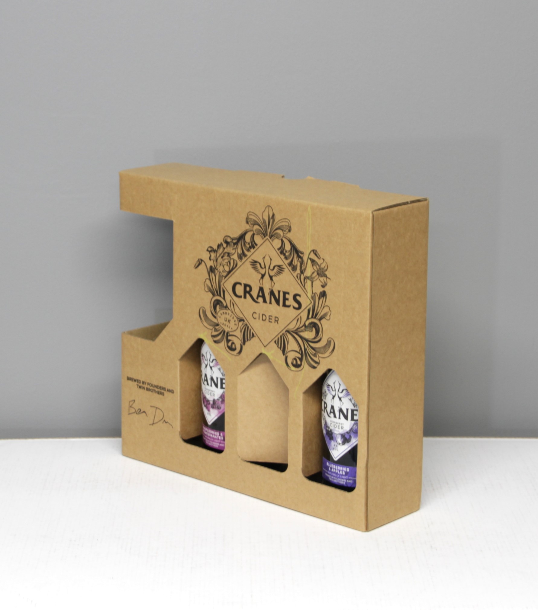 Cranes Drinks3 Bottle and 1 Glass Gift Set Beer Box GP357