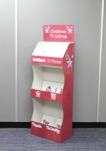 Christmas TV Listings Magazine Stand in Pink  GP380