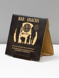 GP491 Bark Snacks Tent Card